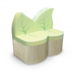 Canapea Sofa Leaf in forma de frunza Natural World - Lumea Naturala - Mobiler moale pentu copii